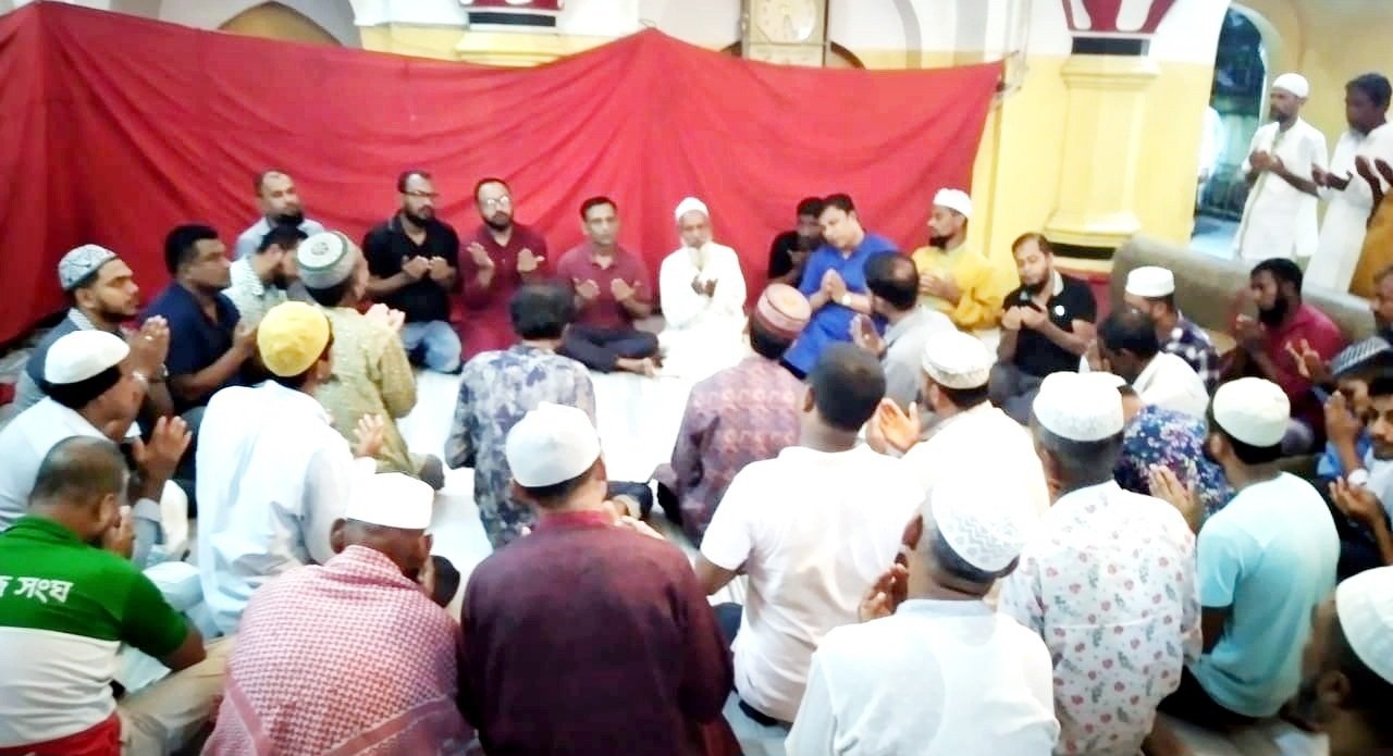 খালেদা জিয়ার রোগমুক্তি কামনায়-জগন্নাথপুর শান্তিগঞ্জ জাতীয়তাবাদী ফোরাম ‘সিলেট”র দোয়া মাহফিল