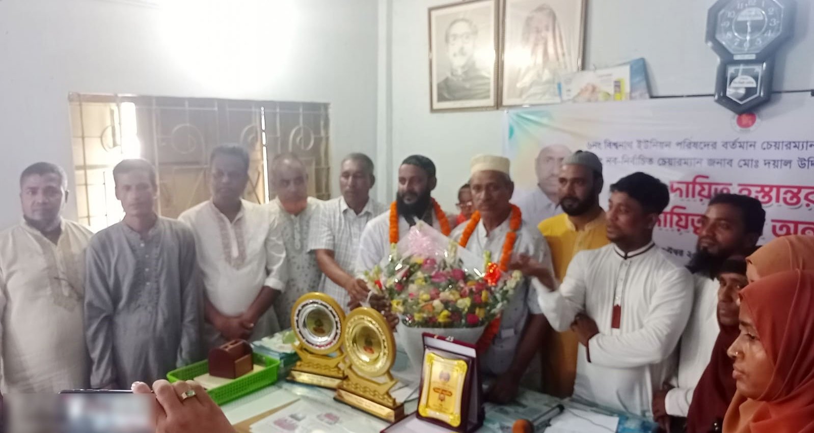 বিশ্বনাথ সদর ইউনিয়নে দ্বায়িত্বভার গ্রহণ করলেন চেয়ারম্যান দয়াল উদ্দিন তালুকদার