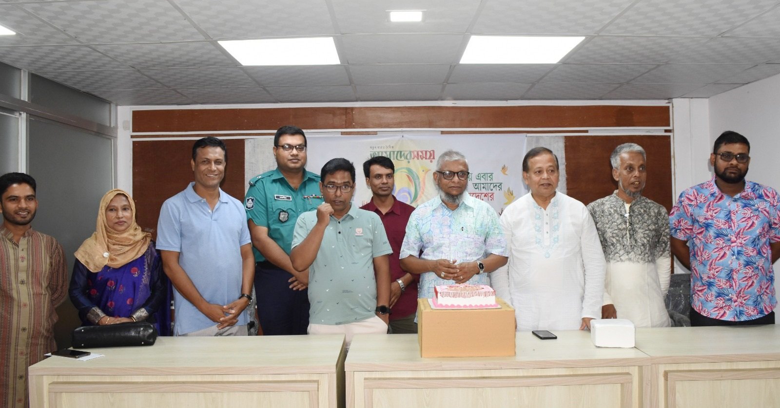 সিলেটে দৈনিক আমাদের সময় পত্রিকার ১৯তম প্রতিষ্ঠা বার্ষিকী পালন