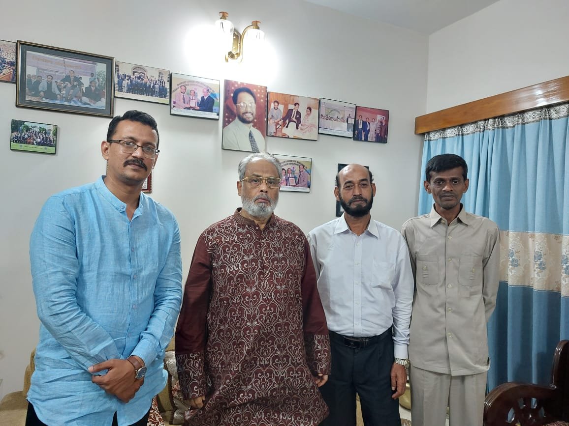 জাপা চেয়ারম্যানের সাথে সৌজন্যে সাক্ষাৎ অ্যাডভোকেট নাজমুল হুদা হিমেল