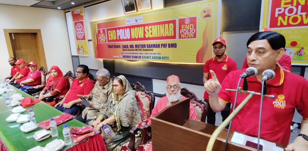 পোলিও নির্মূলে বিশ্বব্যাপী রোটারি ক্লাবগুলো গুরুত্বপূর্ণ ভূমিকা পালন করছে: ইঞ্জিনিয়ার মতিউর রহমান