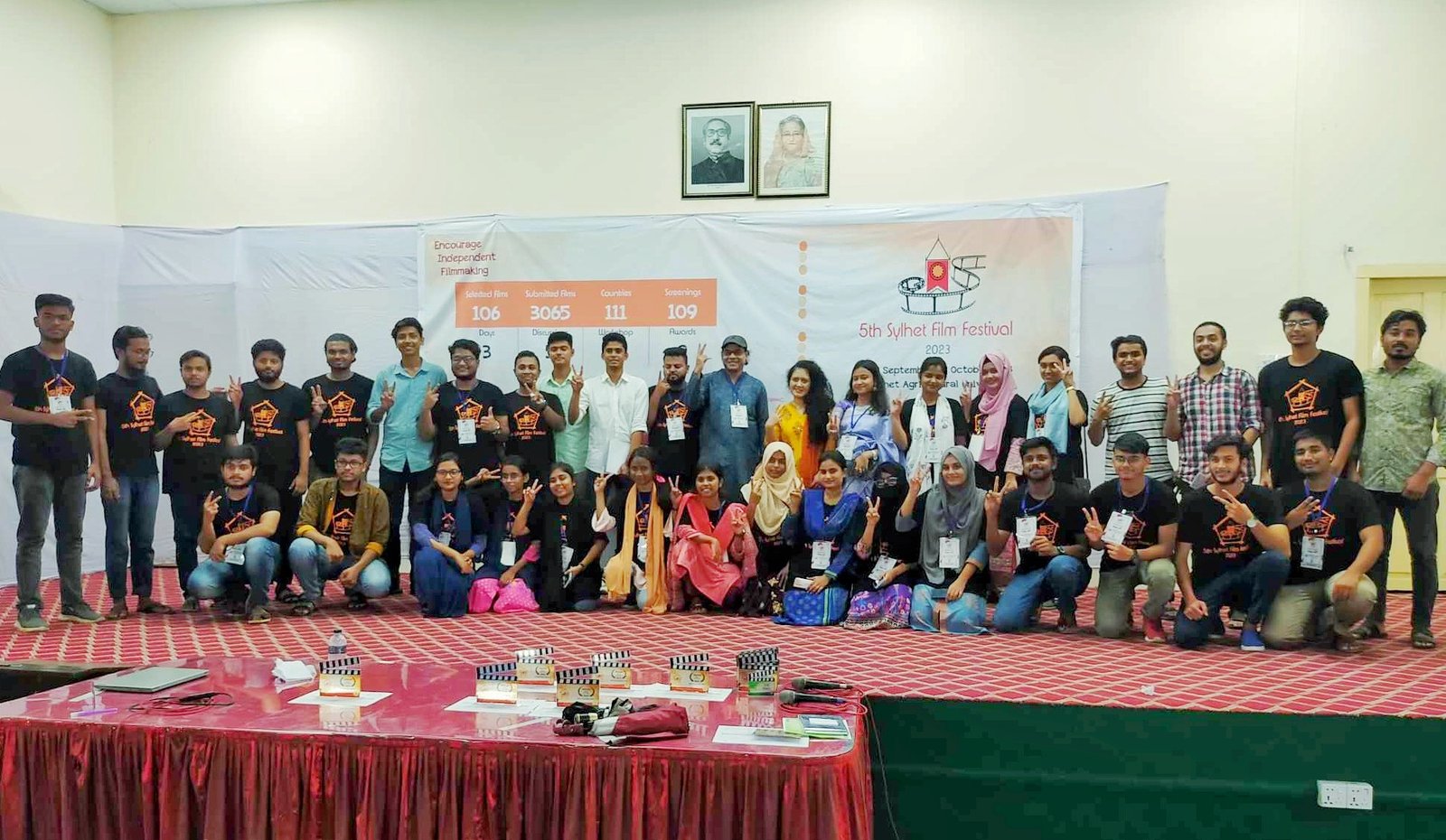 সিকৃবিতে পর্দা নামলো ১১১ দেশের ১০৬ টি চলচ্চিত্রের উৎসব 