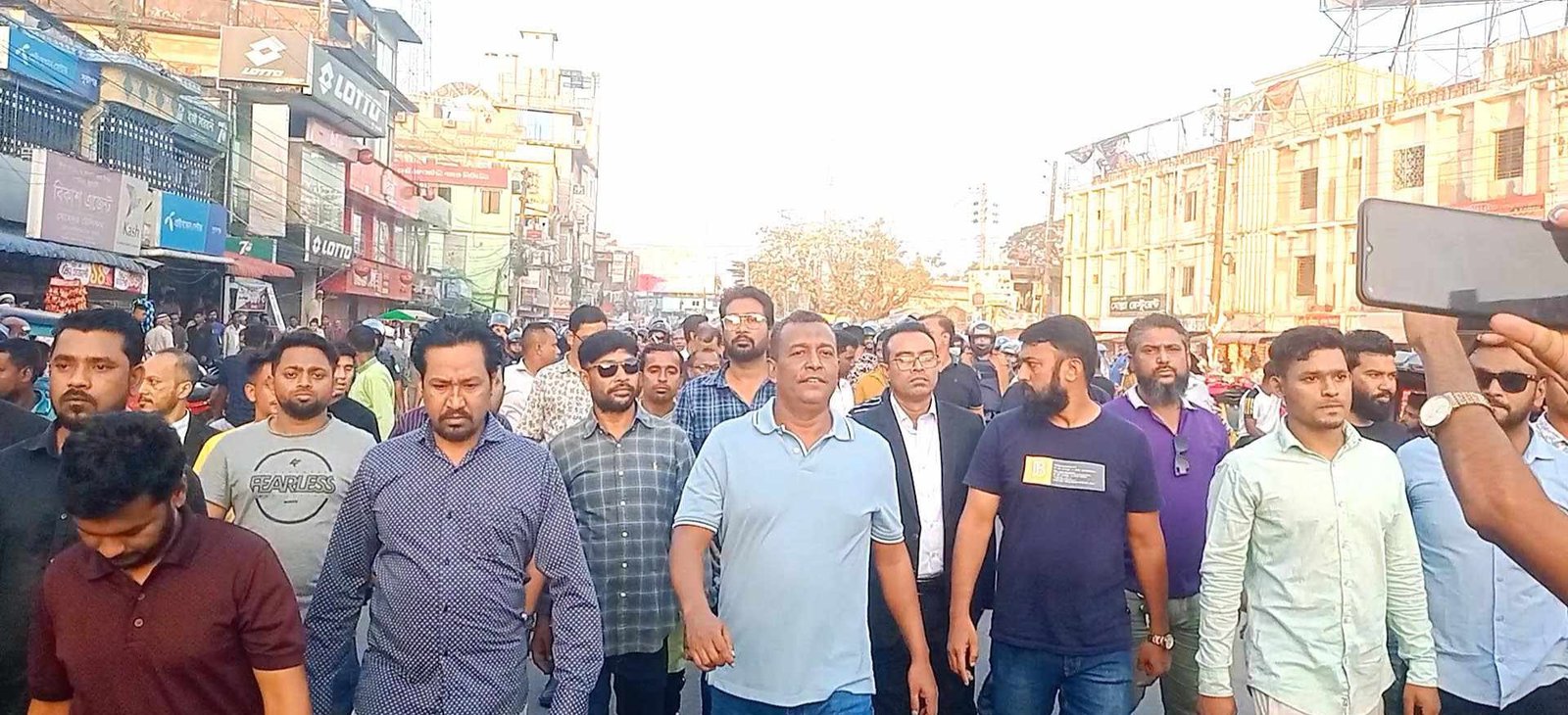 সুনামগঞ্জে বিএনপি,স্বেচ্ছাসেবক দল,যুবদল ও ছাত্রদলের আলাদা ঝটিকা মিছিলে পুলিশী বাঁধা