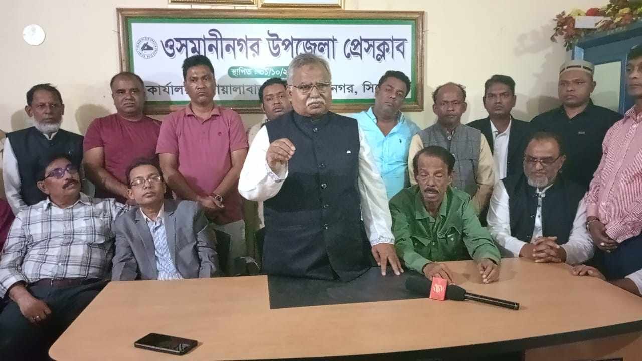 ওসমানীনগরে সাংবাদিকদের সাথে শফিক চৌধুরী মতবিনিময়