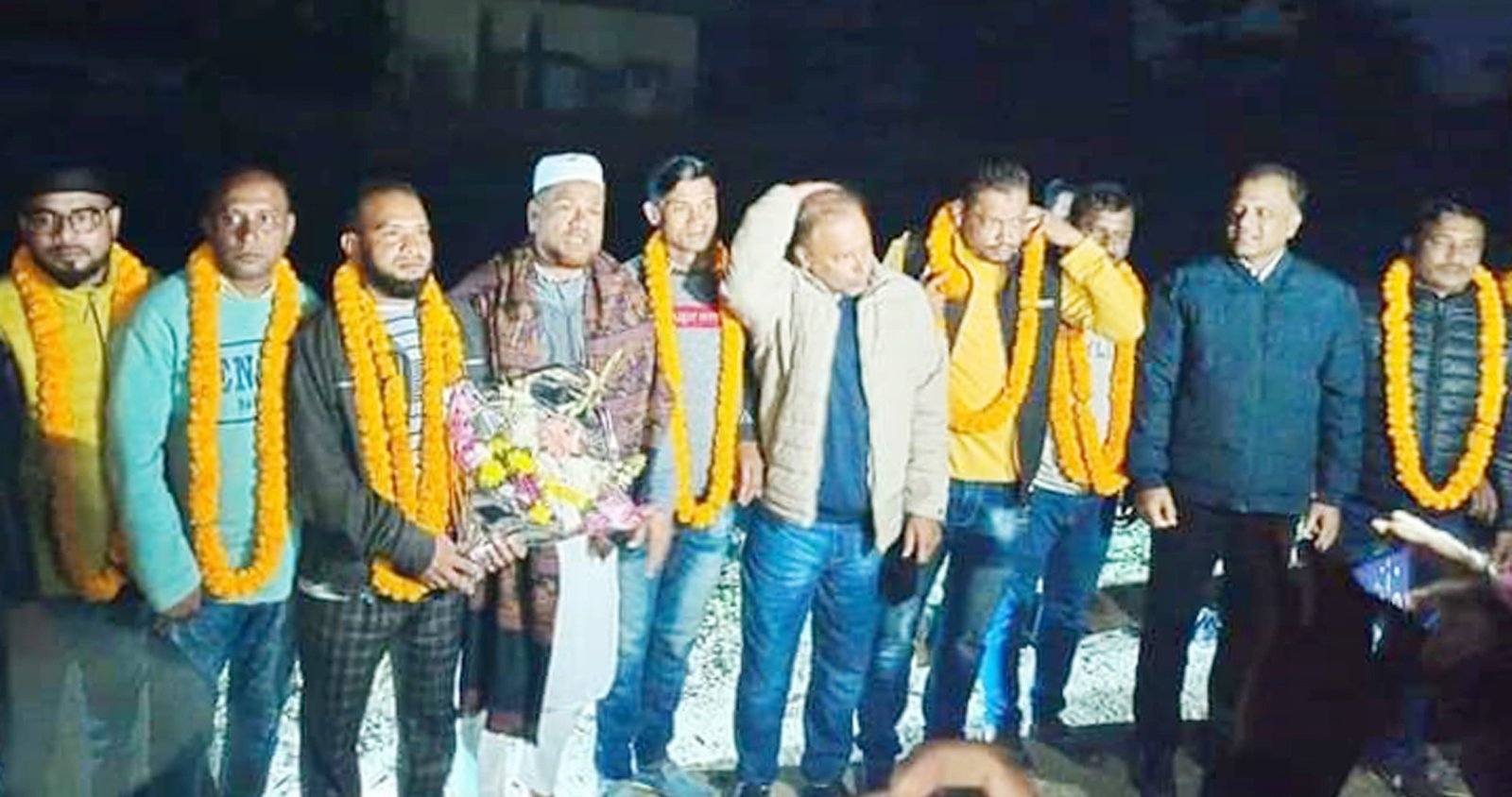 ছাতক-দোয়ারার কারামুক্ত নেতৃবৃন্দকে মিজান চৌধুরীর পক্ষ থেকে সংবর্ধনা