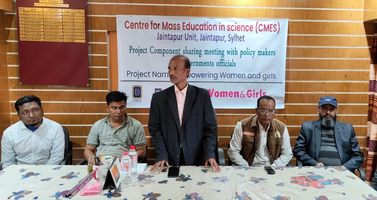 জৈন্তাপুর প্রেসক্লাবে নারী’র দক্ষতা উন্নয়ন ও ক্ষমতায়ন বিষয়ে মতমিনিময় সভা অনুষ্ঠিত