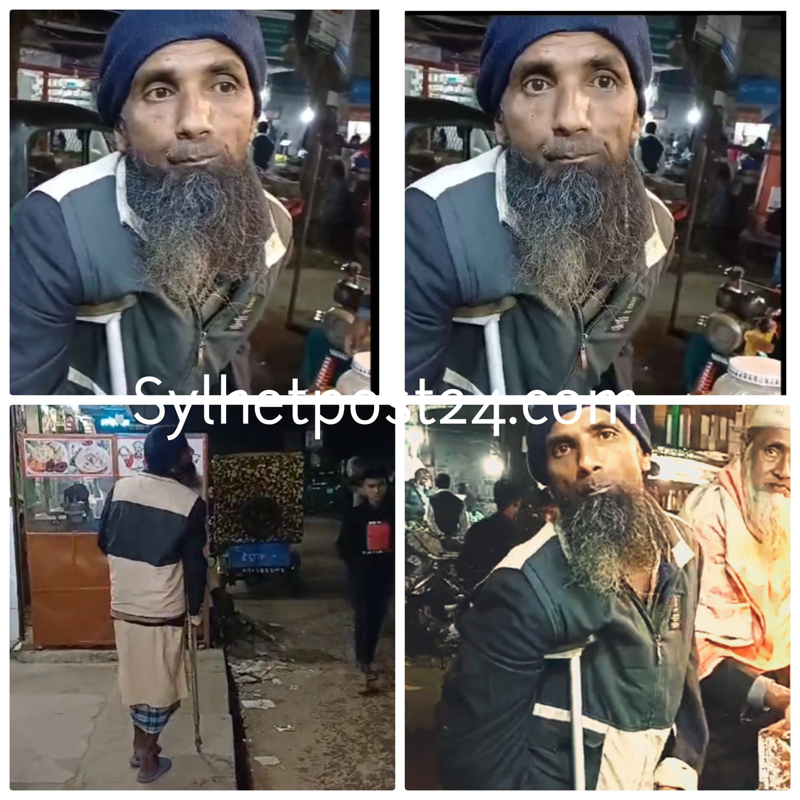 গৃহ ও ভূমিহীন প্রতিবন্ধী ফারুকের ভিক্ষার টাকায় চলছে জীবন সংসার-দেখার কেউ নেই
