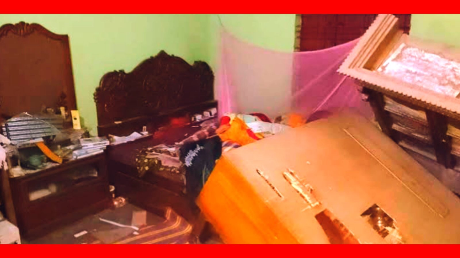 গোলাপগঞ্জ উপজেলা ছাত্রদল নেতা আবদাল এর বাড়ীতে ছাত্রলীগের হামলা ও ভাংচুর