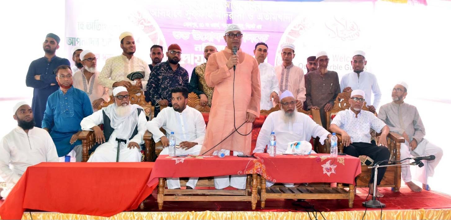 মরহুম আপ্তাব মিয়া আসহাবে সুফ্ফাহ মাদরাসা ও এতিমখানায় নসিহত ও দোয়া মাহফিল