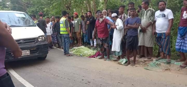 নবীগঞ্জে বাস- সিএনজি মুখোমুখি সংঘর্ষে নিহত ১-আহত ৫