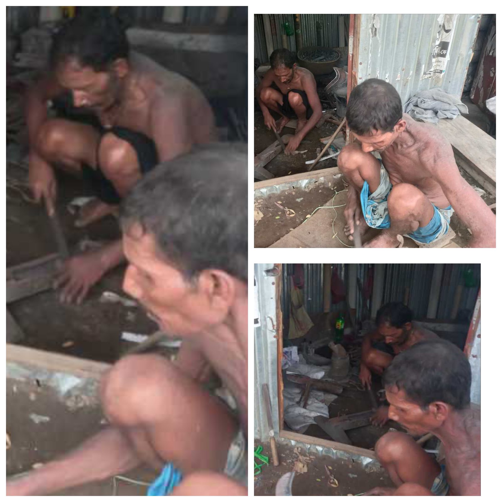 ঈদুল আজহাকে সামনে রেখে সারাদেশের ন্যায় ব্যস্ত কামার শিল্পীরা