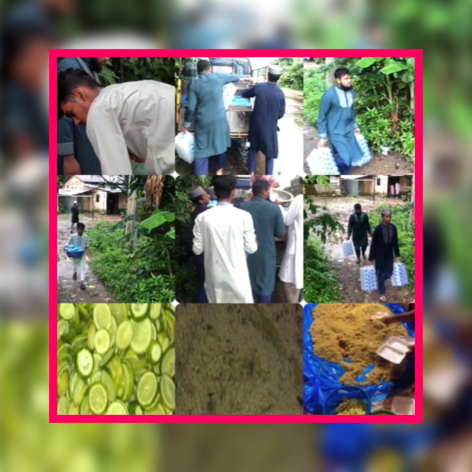 হবিগঞ্জের নবীগঞ্জে তালামীযের উদ্যোগে রান্না করা খাবার প্রায় ৩শতাধীক বন্যার্থদের মধ্যে বিতরন