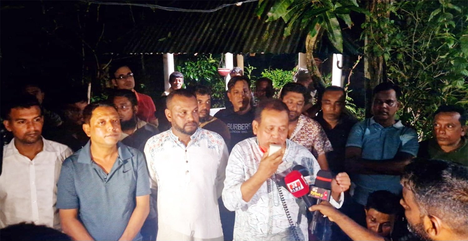 মনিপুরী মান্ডপ পরিদর্শনে ইমদাদ চৌধুরী