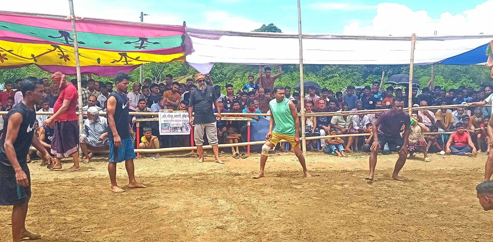 শান্তিগঞ্জের বগুলারকাড়া গ্রামের স্কুল মাঠে দিনব্যাপী অনুষ্ঠিত হলো দাওয়াতী উৎসব কাবাডি খেলা