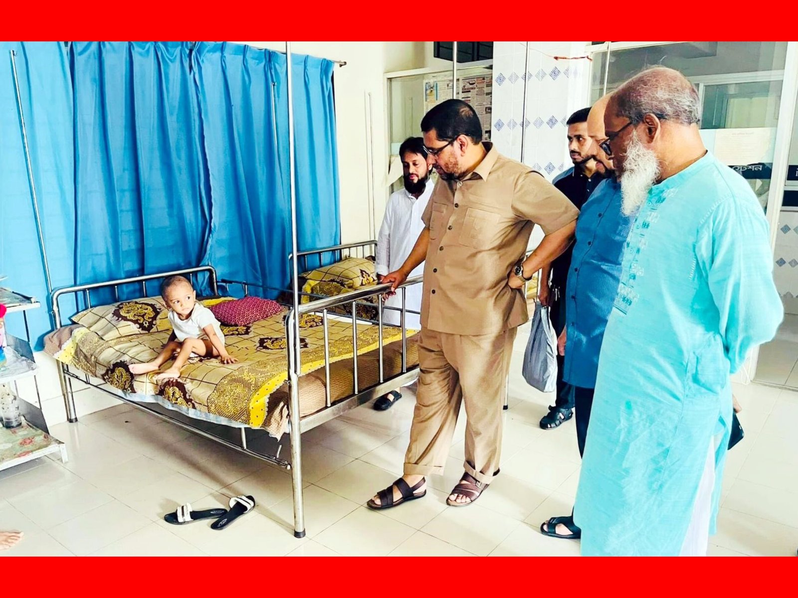 ব্যারিস্টার নাজির আহমদ এর প্রতিবন্ধী হাসপাতাল পরিদর্শন