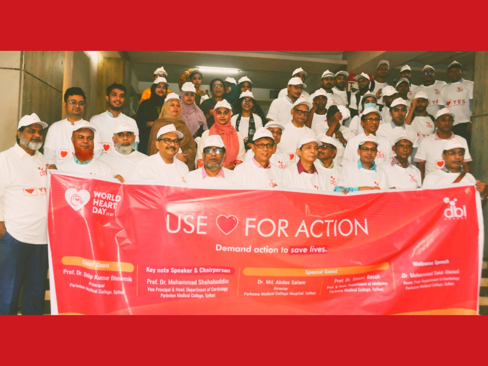 বিশ্ব হার্ট দিবসে পার্কভিউ মেডিকেল কলেজ ও হাসপাতাল ডিবিএল ফার্মা’র যৌথ উদ্যোগে বর্ণাঢ্য র‌্যালি 