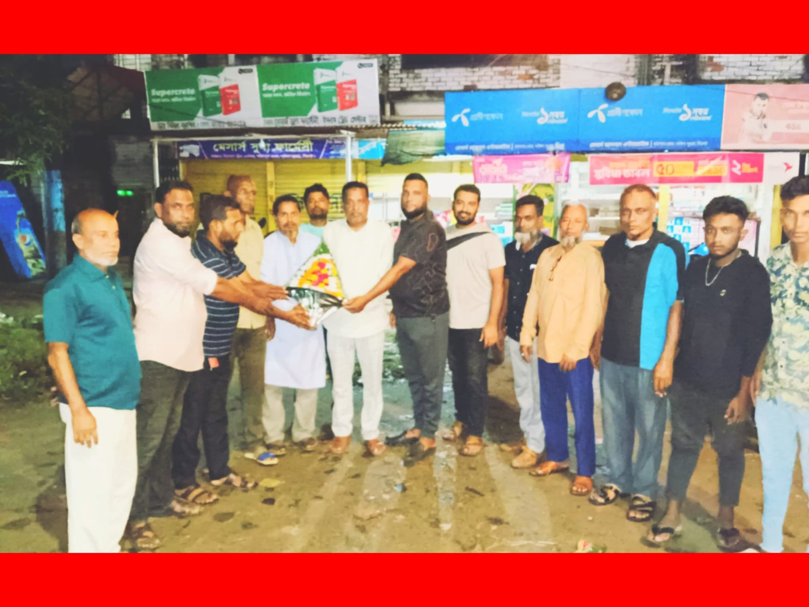 তাজুল ইসলামকে বিএনপি নেতৃবৃন্দের ফুলেল শুভেচছা