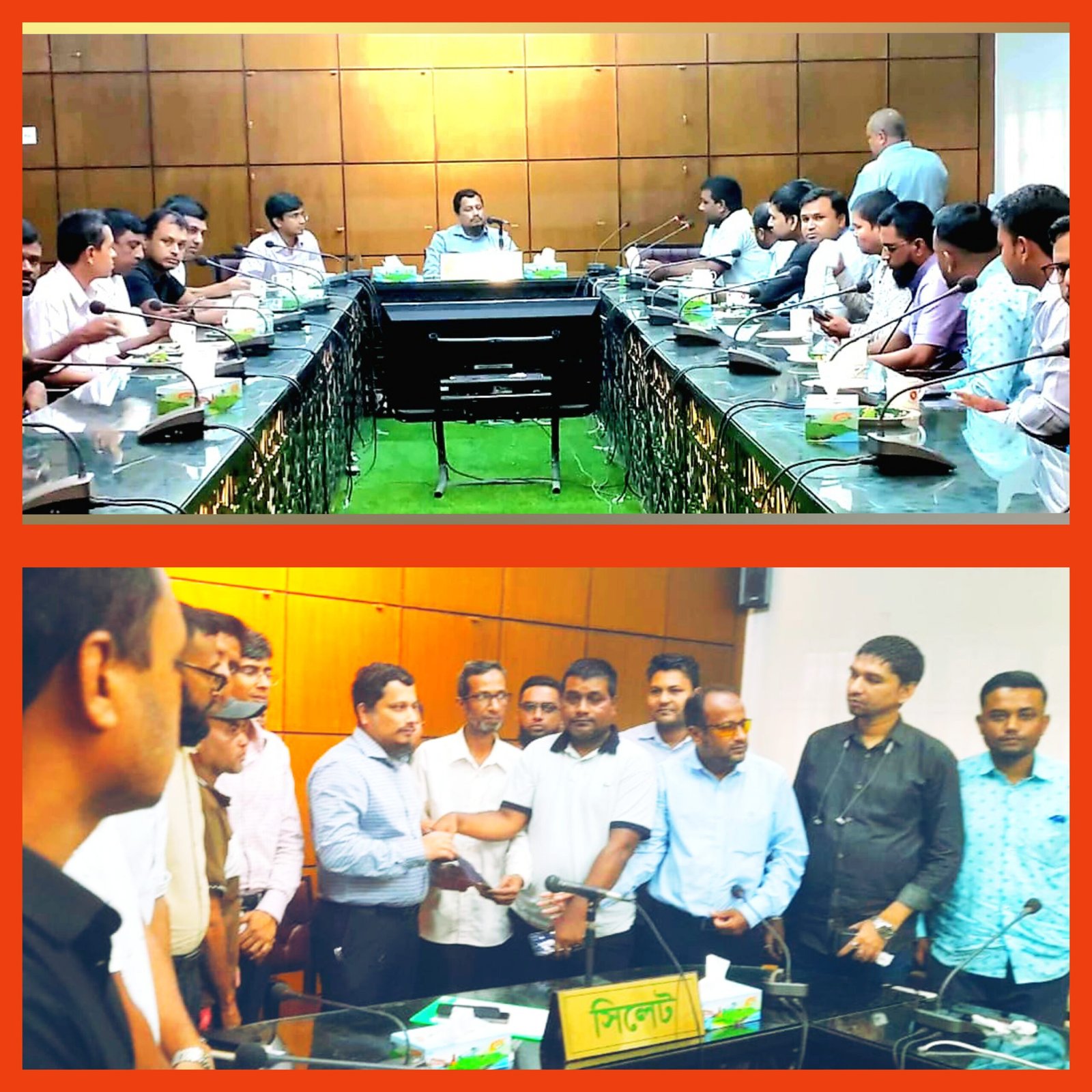 জেলা প্রশাসকের সাথে সিলেট বিভাগীয় অনলাইন প্রেসক্লাবের সাক্ষাৎ ও মতবিনিময়