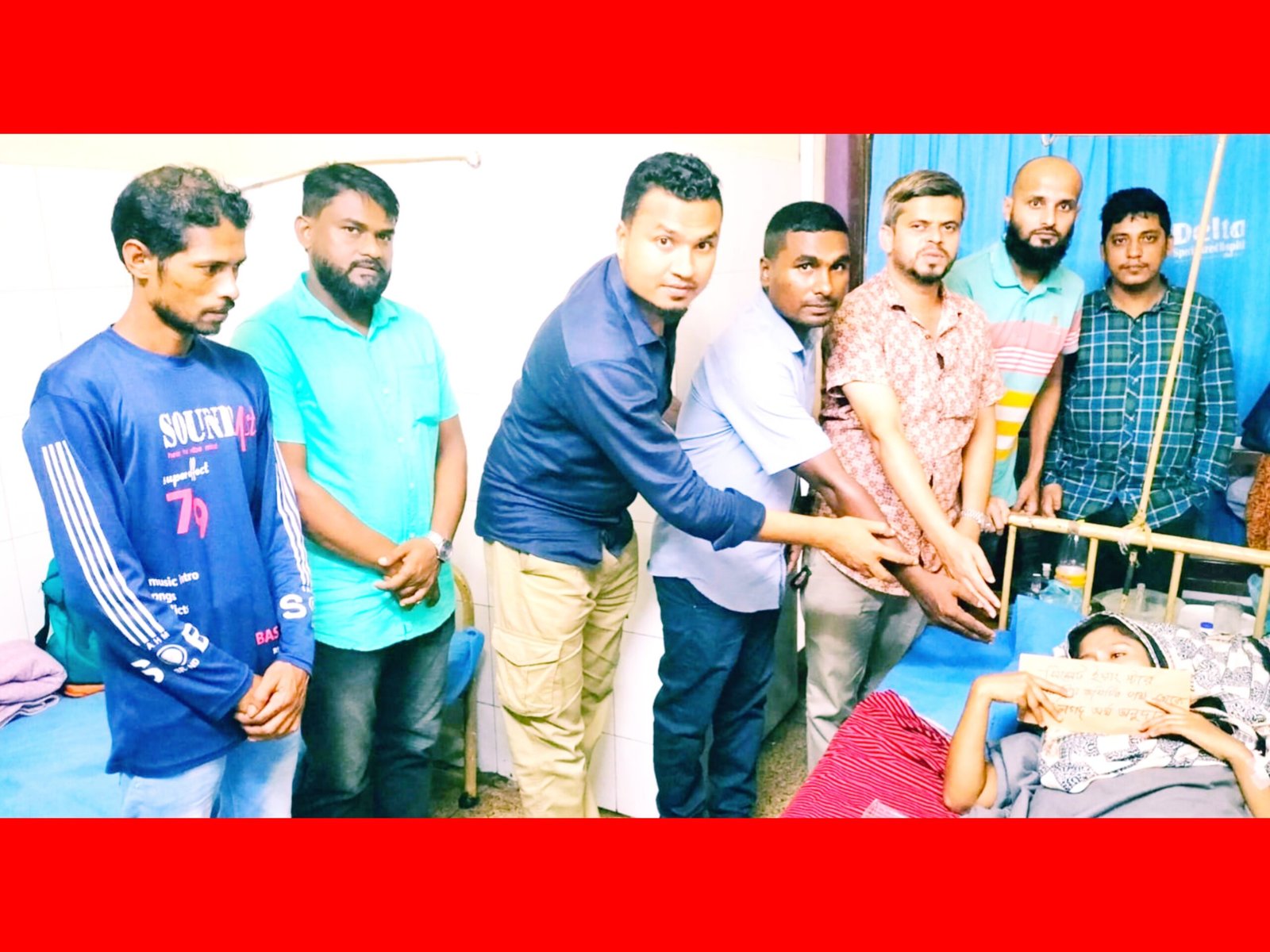 প্রবাসী এক্সিকিউটিভদের অর্থায়নে পিত্তথলি অপারেশনের রোগীকে নগদ অর্থ প্রদান