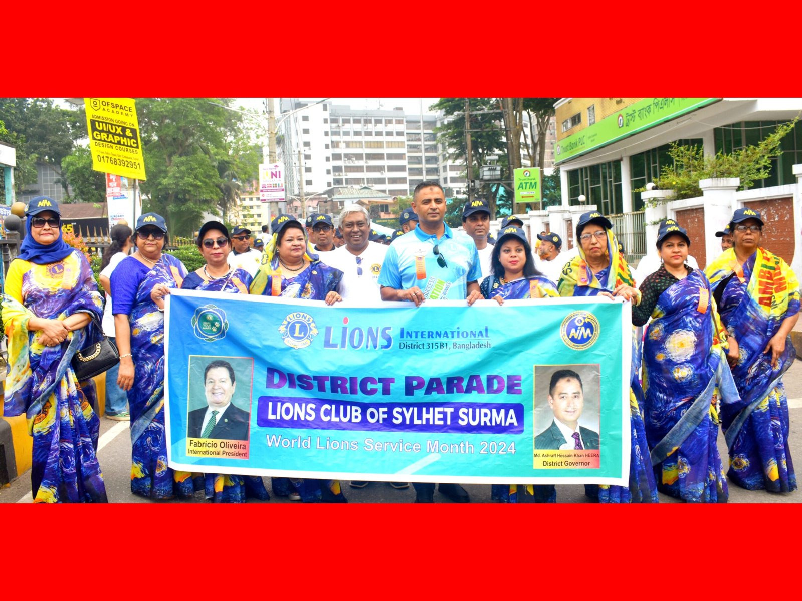 লায়ন্স ক্লাব অব সিলেট সুরমা’র উদ্যোগে ডিস্ট্রিক্ট প্যারেড ও খাদ্যসামগ্রী বিতরণ