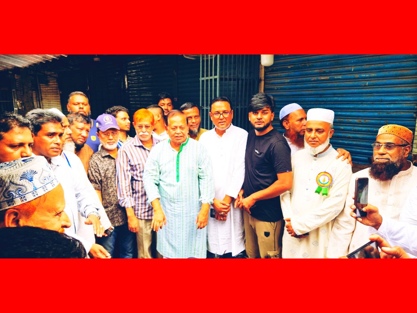 হকার্স সমিতির নির্বাচন পরিদর্শনে ইমদাদ চৌধুরী