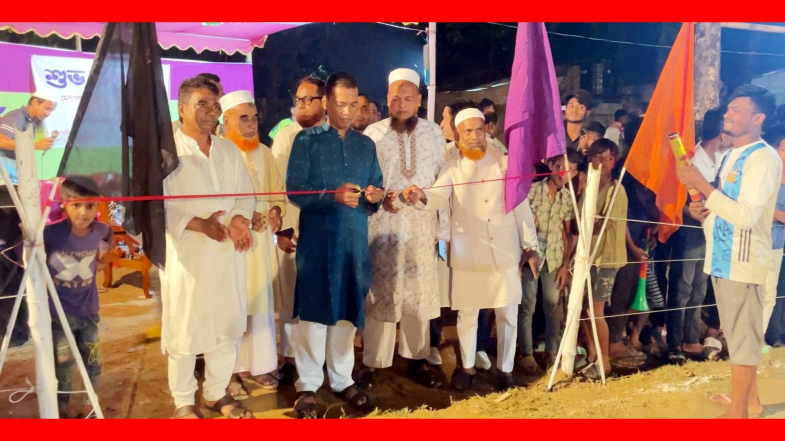 ১০নং ওয়ার্ডে মিনি নাইট ফুটবল টুর্নামেন্টের শুভ উদ্বোধন