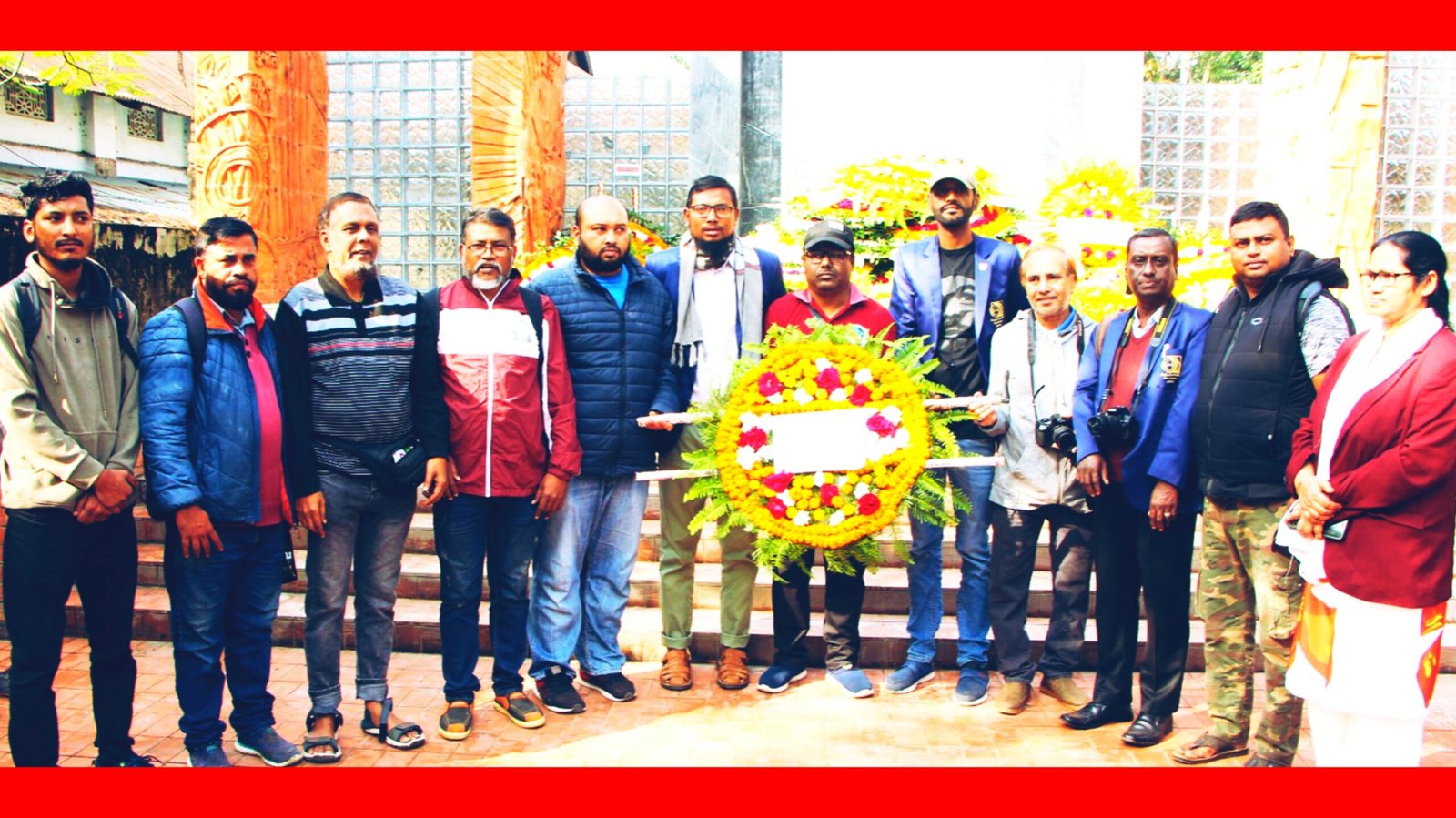 শহীদ বুদ্ধিজীবীদের ফটো জার্নালিস্ট এসোসিয়েশনের শ্রদ্ধাঞ্জলি অর্পণ