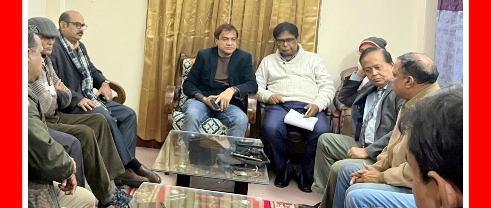 সিলেট মহানগর বিএনপির সাথে সরস্বতী পূজা শোভাযাত্রা পরিচালনা কমিটির মতবিনিময়