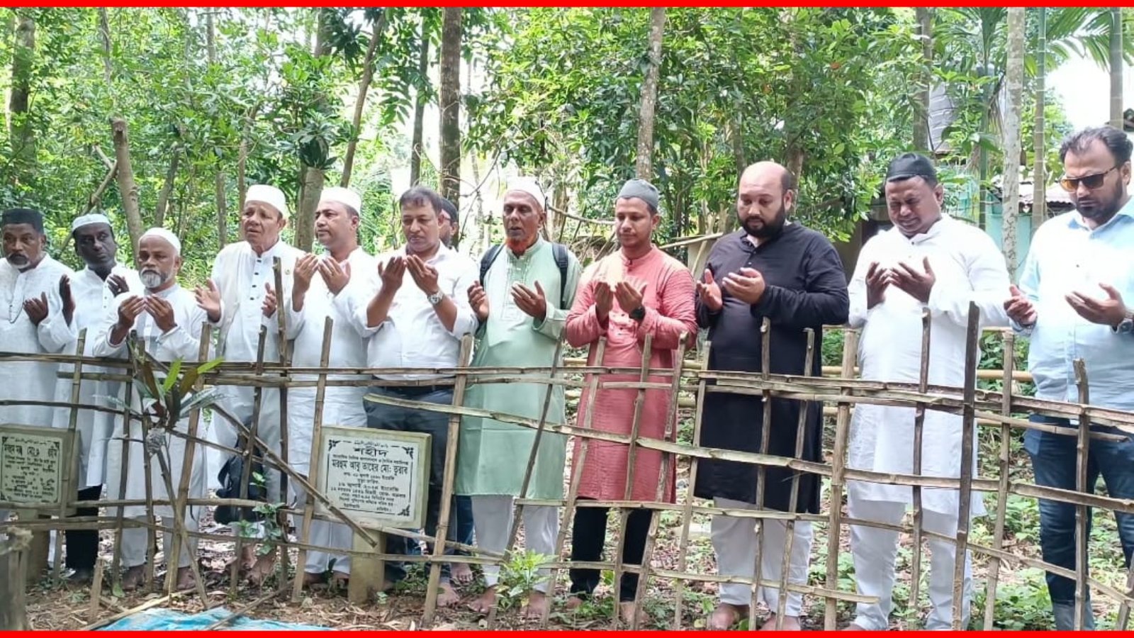 শহীদ সাংবাদিক এটিএম তুরাবের কবর জিয়ারতে সিলেটের সাংবাদিক নেতারা