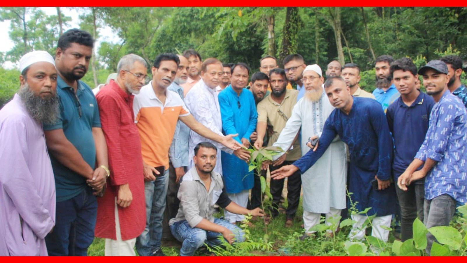 কেন্দ্রীয় কর্মসূচীর অংশ হিসেবে সিলেট মহানগর কৃষকদলের বৃক্ষরোপণ কর্মসূচী পালন