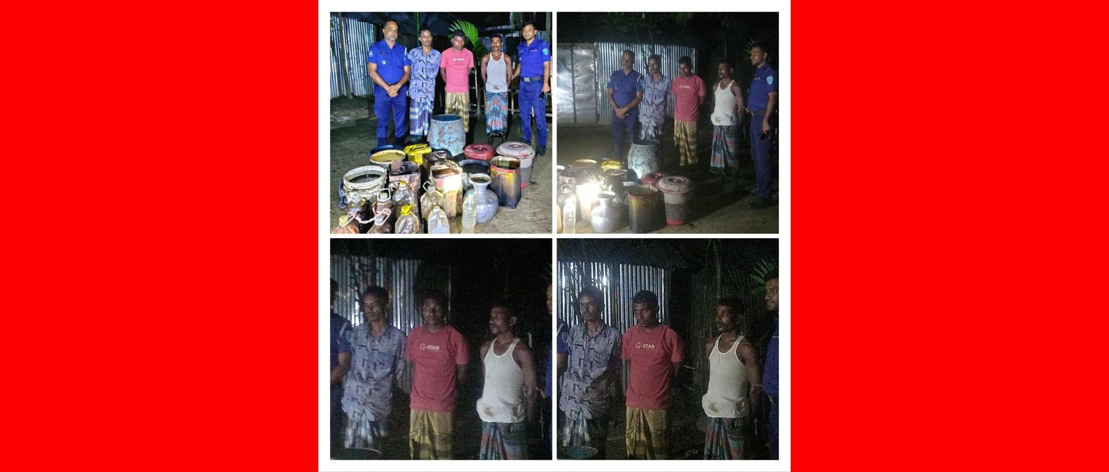 নবীগঞ্জে সেনাবাহিনীর বিশেষ অভিযানে বিপুল পরিমাণের দেশীও মদ সহ ৩ জন গ্রেফতার