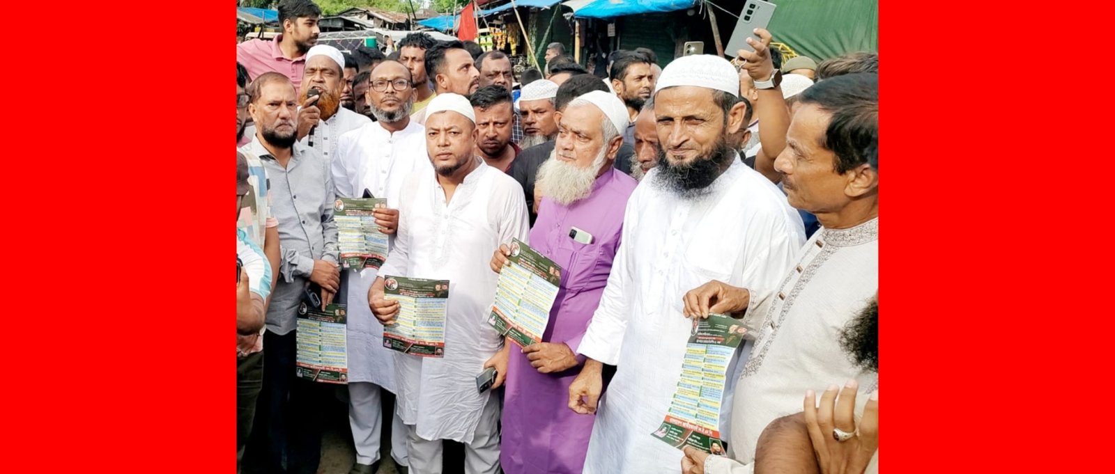 ওসমানীনগরে বিএনপির ৩১ দফা লিফলেট বিতরণ