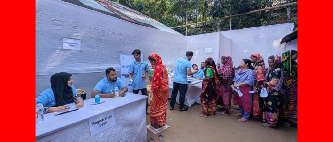 সিলেটের লাক্কাতুরায় অসহায় ও সুবিধাবঞ্চিতদের মাঝে বিনামূল্যে স্বাস্থ্য পরামর্শ ও সেবা প্রদান