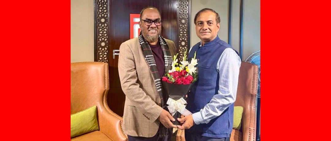 কাইয়ুম চৌধুরীর সঙ্গে সৌজন্য সাক্ষাৎ করেছেন সিলেটে নিযুক্ত ভারতীয় সহকারী হাই কমিশনার