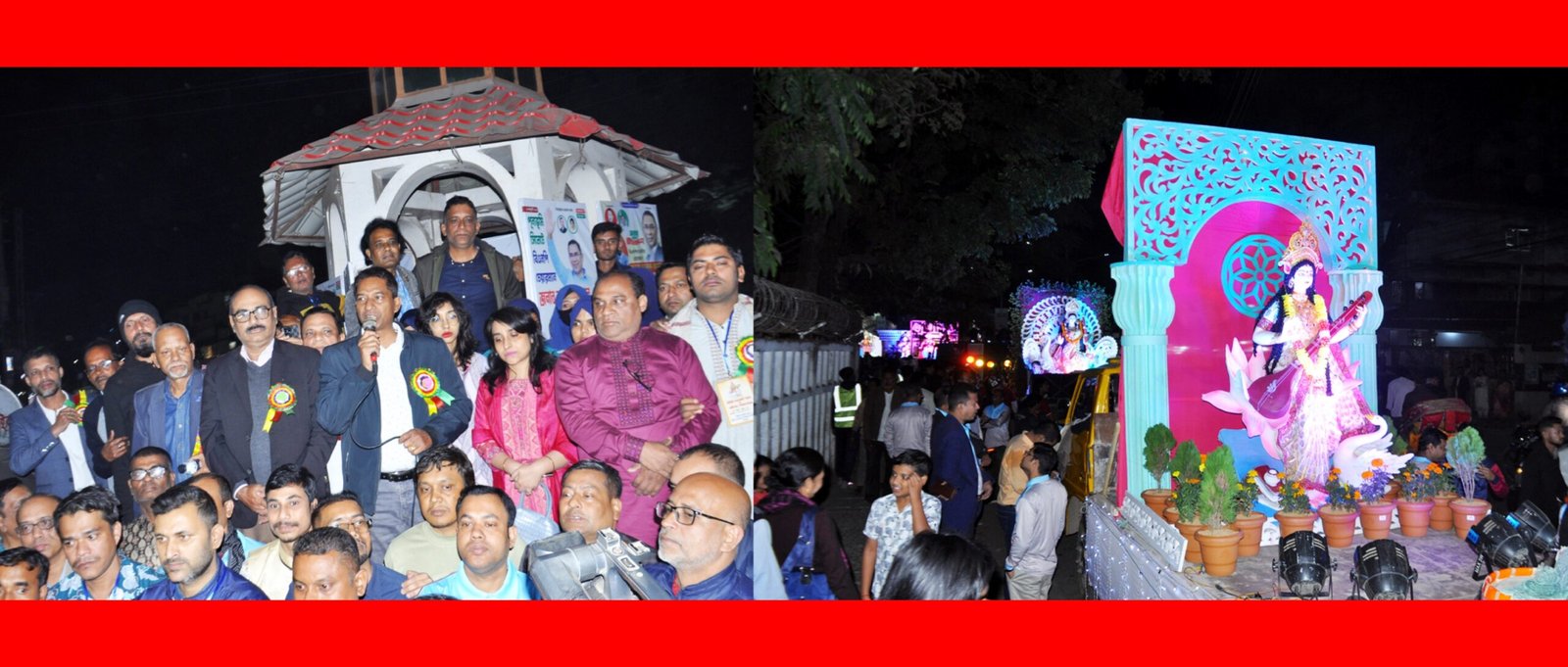 সিলেটে ভাবগাম্ভীর্যে সরস্বতী পূজা বর্ণাঢ্য প্রতিমা শোভাযাত্রায় সম্পন্ন