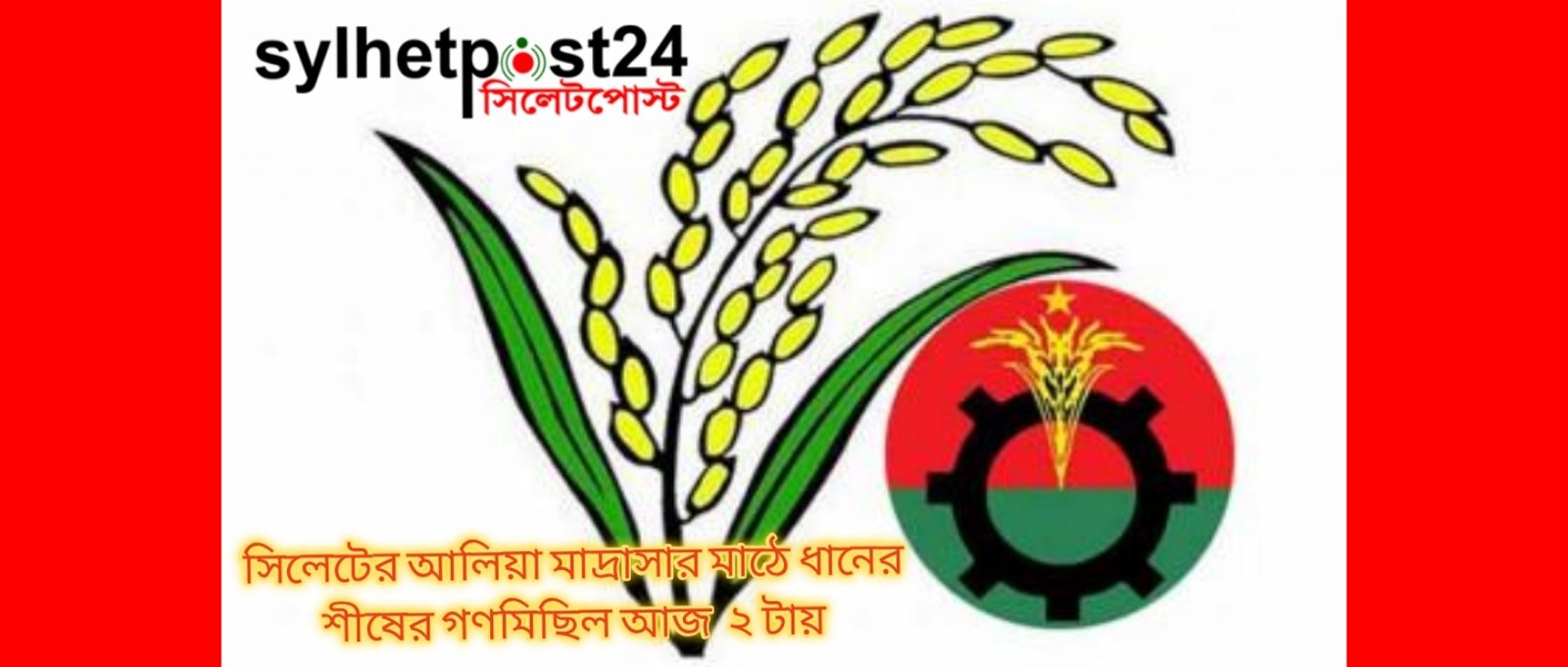 বেলা ২টায় আলিয়া মাদ্রাসা মাঠ থেকে ধানের শীষের শেষ নির্বাচনী গণমিছিল আজ