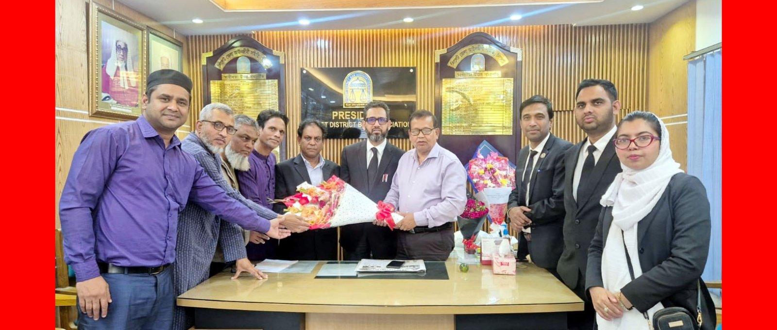 সিলেট জেলা আইনজীবী সমিতির নবনির্বাচিত নেতৃবৃন্দকে ইমদাদ হোসেন চৌধুরীর অভিনন্দন