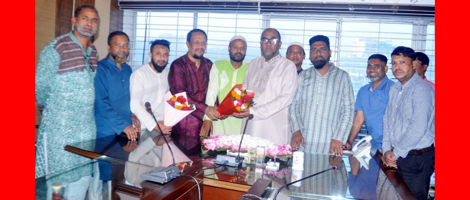 সিসিক প্রশাসক আব্দুল কাইয়ুম চৌধুরীকে সদ্য সাবেক কাউন্সিলরবৃন্দের শুভেচ্ছা