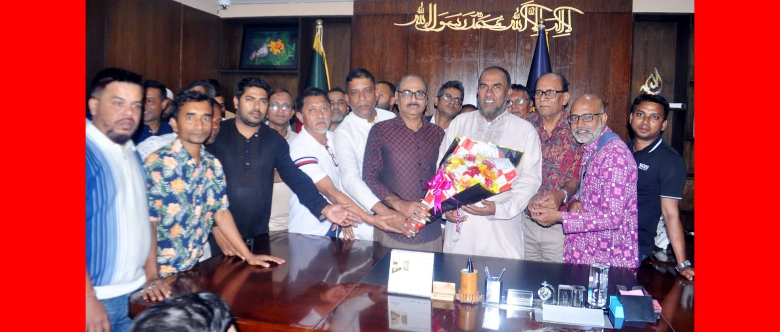 সিসিক প্রশাসক আব্দুল কাইয়ুম চৌধুরীকে হিন্দু, বৌদ্ধ ও খ্রিস্টান কল্যাণ ফ্রন্টের শুভেচ্ছা