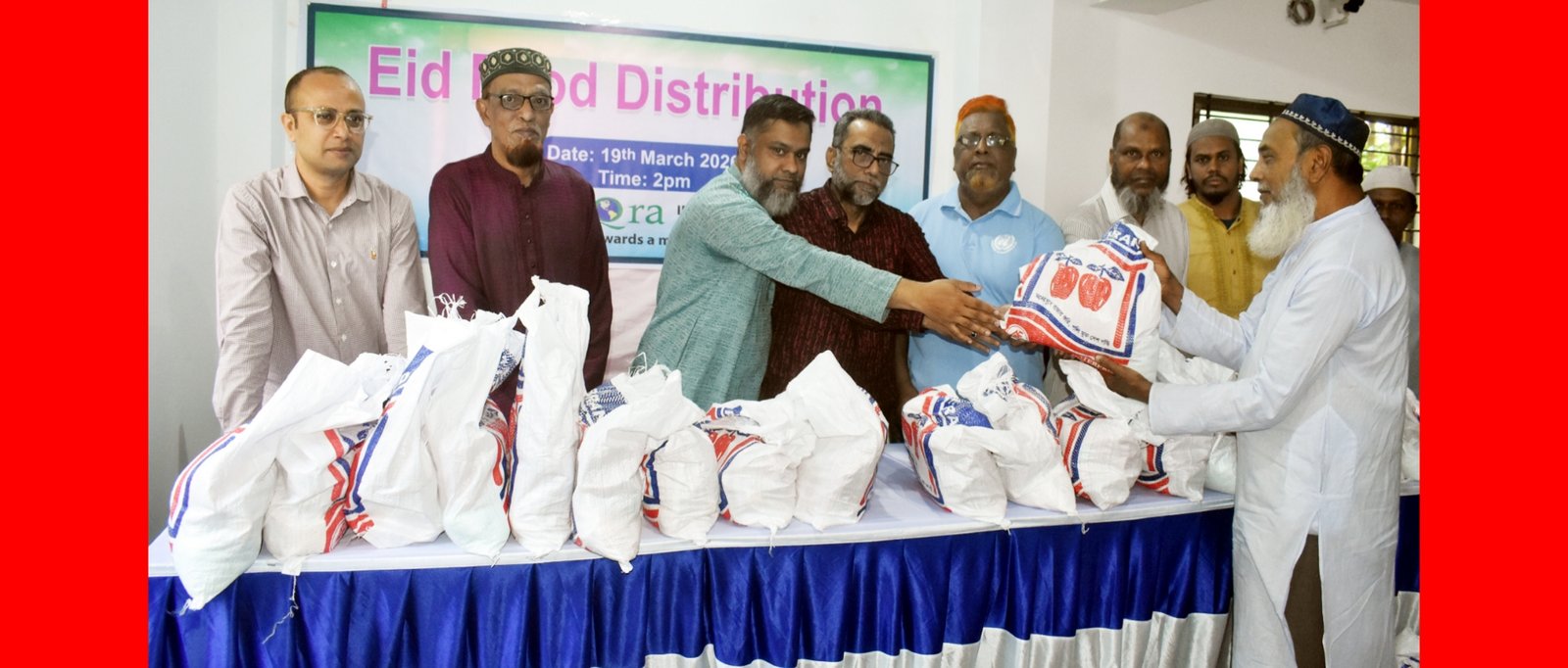 সিলেট দরগা মহল্লায় দরিদ্রদের মধ্যে ইকরা ইন্টারন্যাশনাল ইউকে’র খাদ্য সামগ্রী বিতরণ