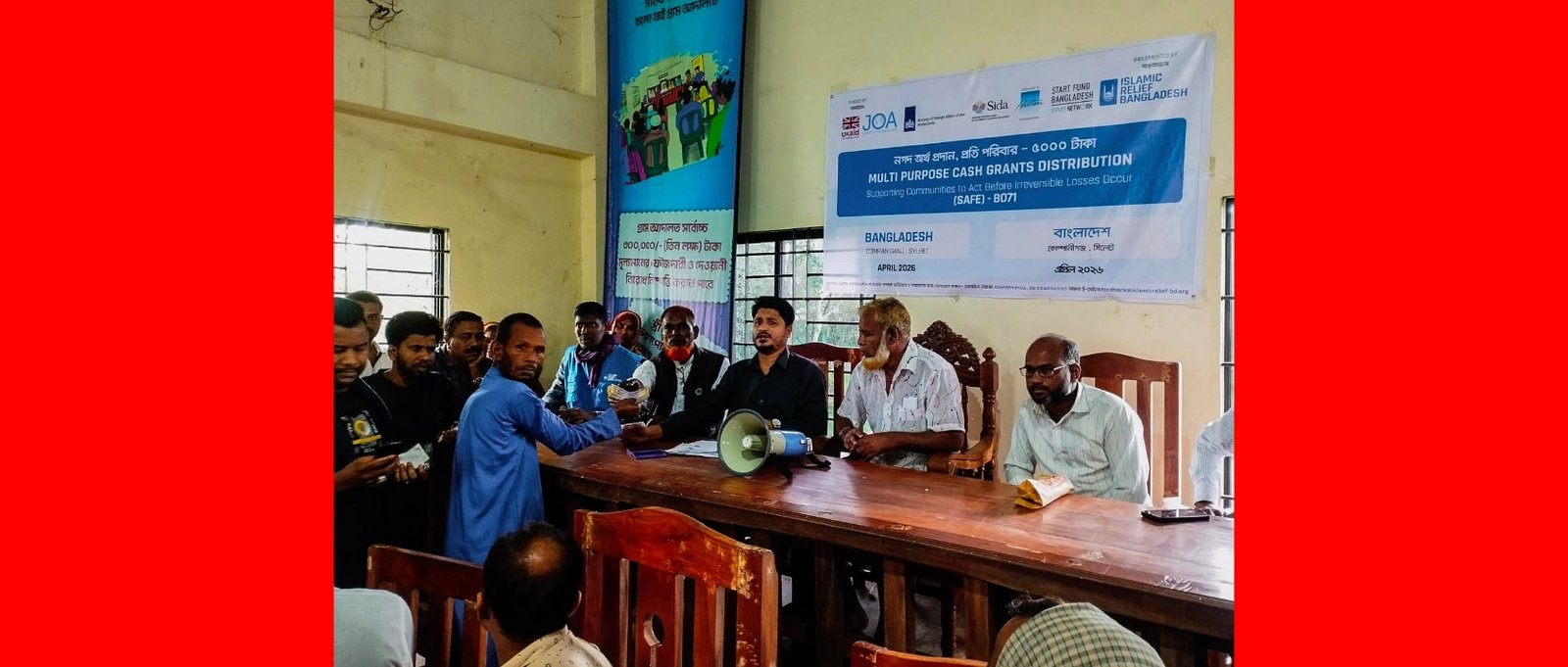 সিলেটে বন্যা মোকাবিলায় সহায়তা পেল ২৭০০ পরিবার