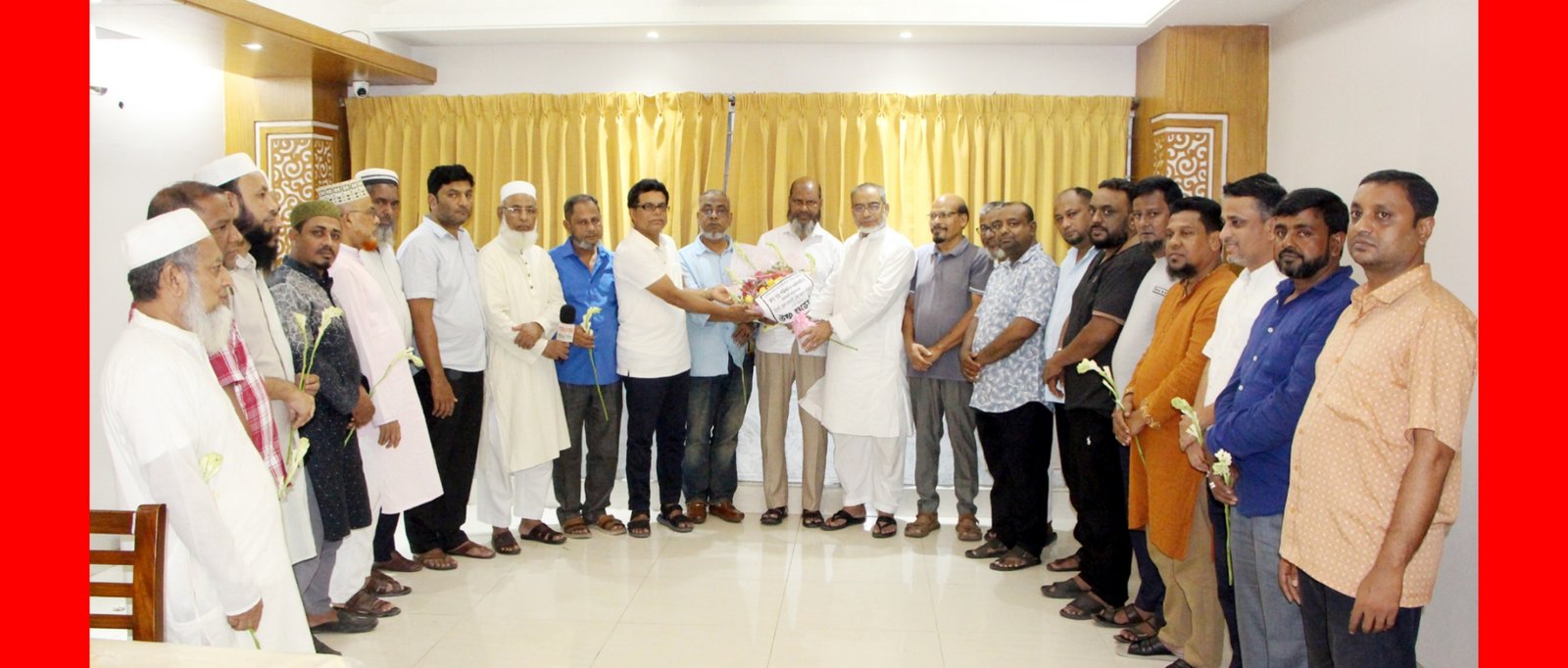 দরগাহ বাজার ব্যবসায়ী কল্যাণ সমিতির নবনির্বাচিত নেতৃবৃন্দকে সংবর্ধনা