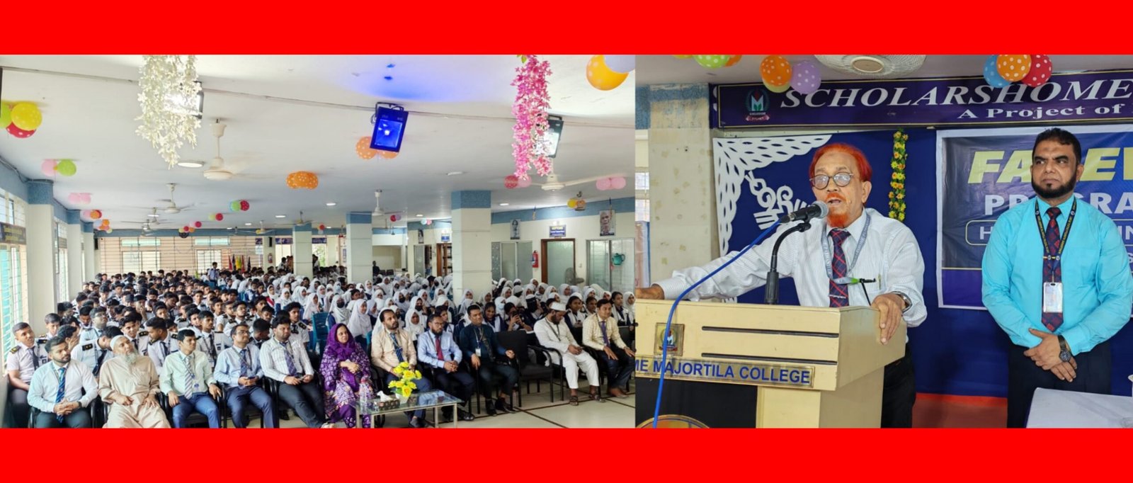 স্কলার্সহোম মেজরটিলা কলেজে এইচএসসি পরীক্ষার্থীদের বিদায় সংবর্ধনা সম্পন্ন