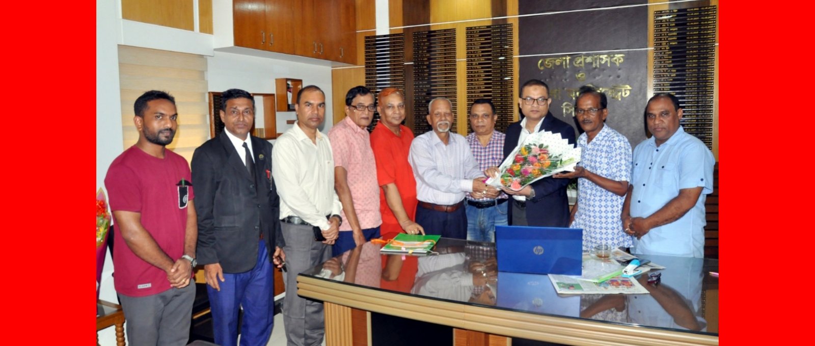 সিলেটে জেলা প্রশাসকের সাথে হিন্দু বৌদ্ধ খ্রিস্টান ঐক্য পরিষদ ও পূজা উদযাপন পরিষদের সৌজন্য সাক্ষাৎ