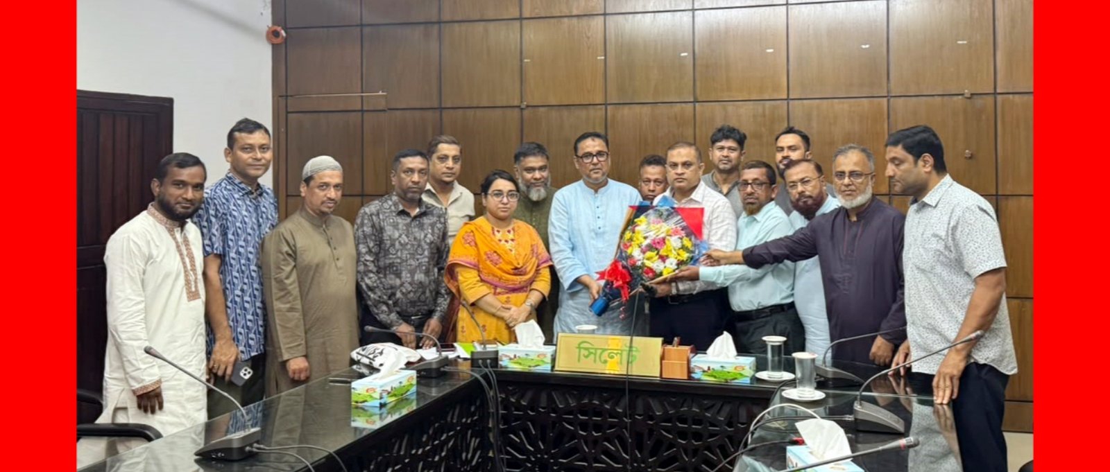 নবাগত জেলা প্রশাসকের সাথে দোকান মালিক সমিতি সিলেট জেলা শাখার সৌজন্য সাক্ষাৎ ও মতবিনিময়