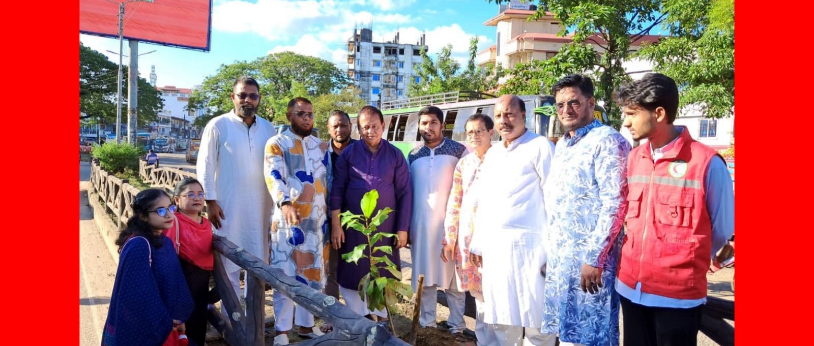 সবুজ বাংলাদেশ গড়ার প্রত্যয়ে সিলেটে বাবৌযুপ’র দ্বিতীয় পর্যায়ে বৃক্ষরোপণ কর্মসূচি সম্পন্ন