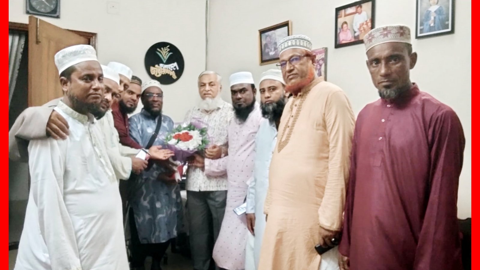 মহানগর বিএনপির সভাপতি নাসিম হোসাইনকে সিলেট জেলা ওলামা দলের ফুলেল শুভেচ্ছা