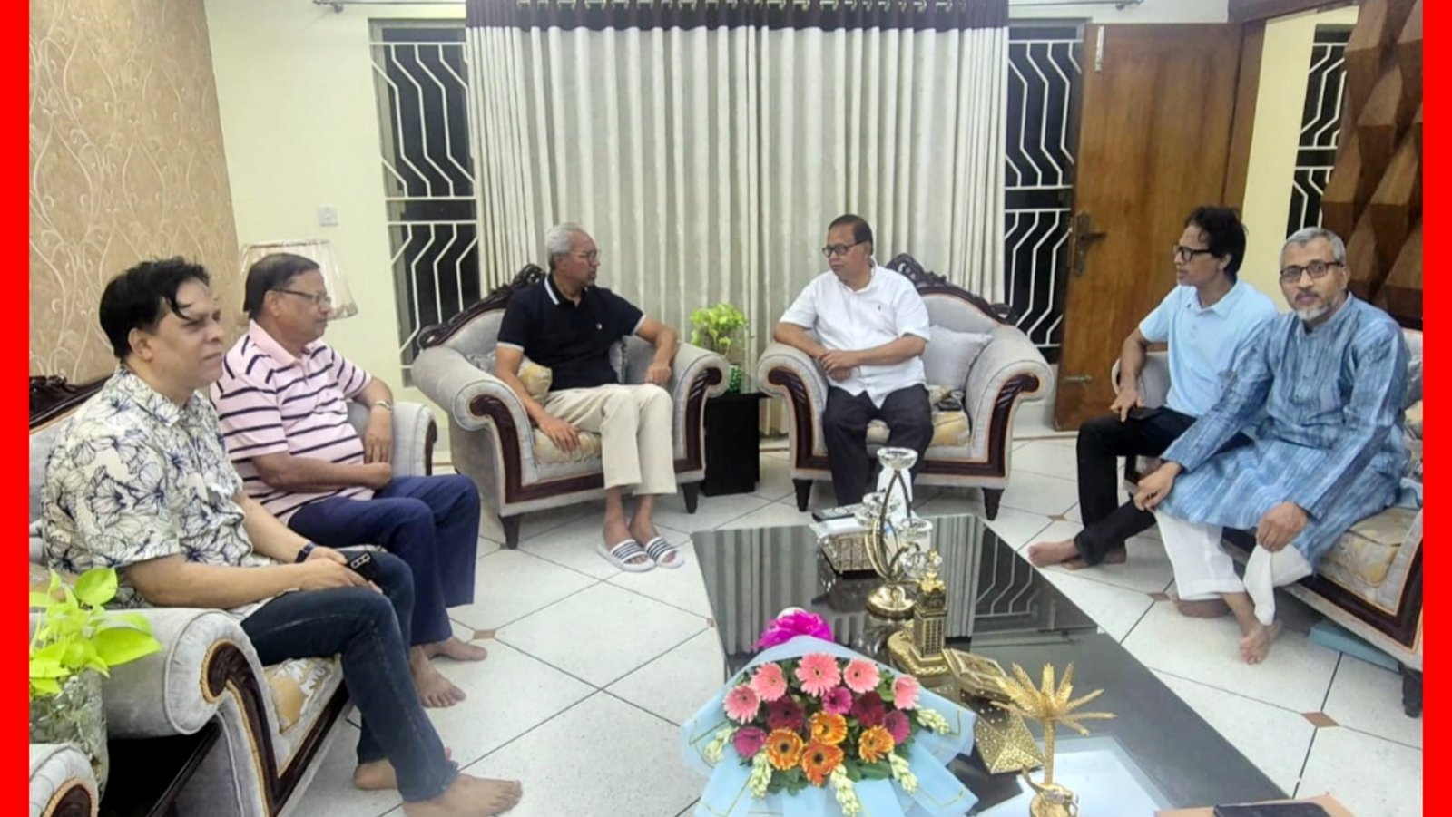 সুনামগঞ্জ জেলা পরিষদের প্রশাসক মিজানুর রহমানের সাথে সৌজন্য সাক্ষাৎ করলেন ইমদাদ চৌধুরী