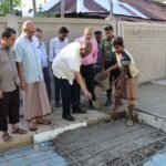 লাউয়াই ও তপোবন আবাসিক এলাকায় সিসিক প্রশাসকের পরিদর্শন